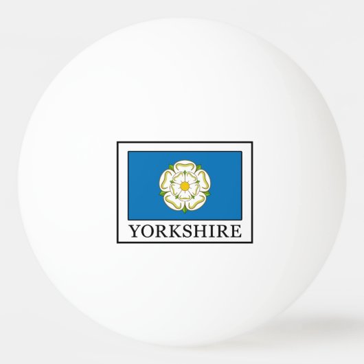 Yorkshire County England Pingpongballen (Voorkant)