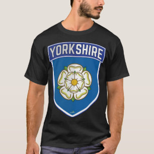 Yorkshire County Shield White Rose of York Verenig T-shirt