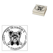 Yorkshire Custom Family Return-adres Rubberstempel (Gestempeld)