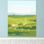 Yorkshire dales canvas afdruk (Insitu (Houten vloer))