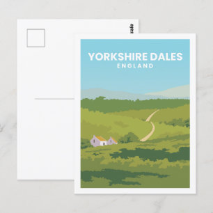 Yorkshire Dales England Travel Place Illustratie Briefkaart