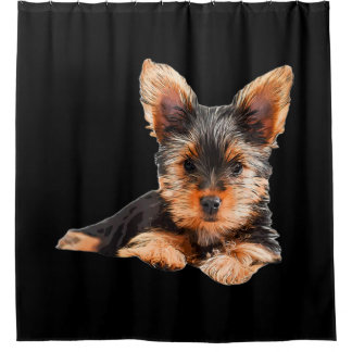 Yorkshire dooder Yorkie Puppy Dog Douchegordijn