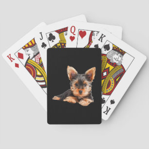 Yorkshire dooder Yorkie Puppy Dog Pokerkaarten