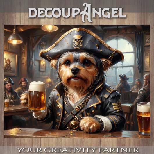 Yorkshire Drink Bier in Pirate's Den Tissuepapier