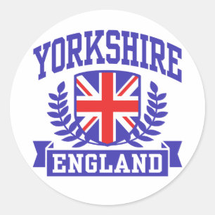 Yorkshire England Ronde Sticker
