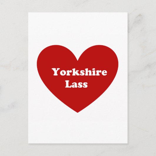 Yorkshire Lass Briefkaart (Voorkant)