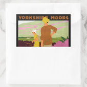 Yorkshire Moors Rechthoekige Sticker (Tas)