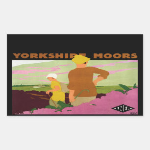Yorkshire Moors Rechthoekige Sticker