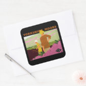 Yorkshire Moors Vierkante Sticker (Envelop)
