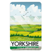 Yorkshire-reisposter Magneet (Verticaal)
