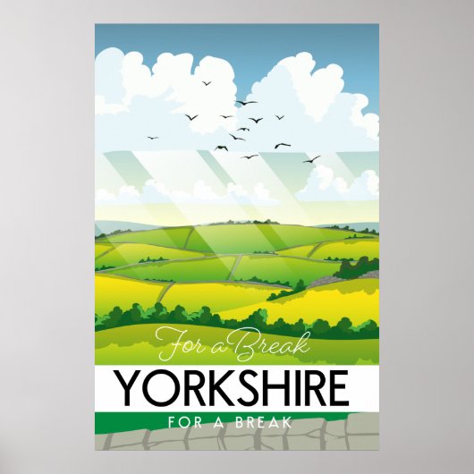 Yorkshire-reisposter Poster (Voorkant)