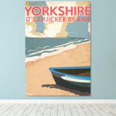 Yorkshire Spoorwegbureau Canvas Afdruk (Insitu (Houten vloer))