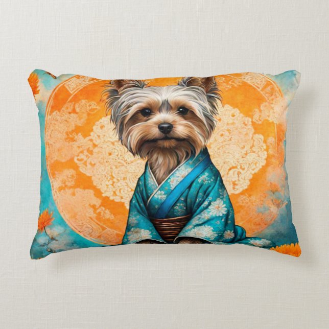 YORKSHIRE TERRIER-2 ACCENT KUSSEN (Voorkant)