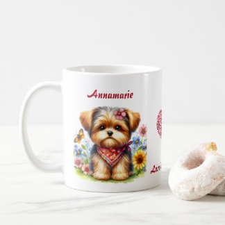 Yorkshire Terrier Aangepaste Naam Houd Van Jou Fur Koffiemok