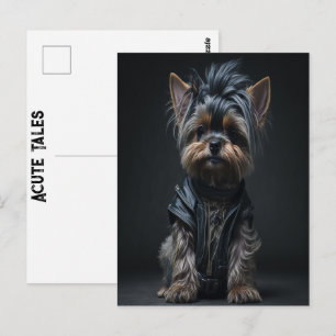 Yorkshire Terrier Acute Verhalen Yorkie Rock Fatig Briefkaart