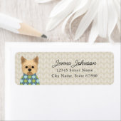 Yorkshire Terrier Adresse de retour Étiquettes (En situation)