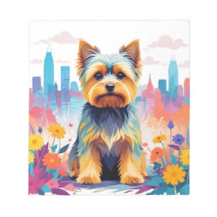 Yorkshire Terrier Animal Natuur City Art Notitieblok