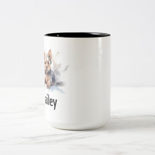 Yorkshire Terrier Aquarelle Mug (Centre)