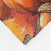 Yorkshire Terrier Autumn verlaat Thanksgiving Fleece Deken (Hoek)