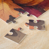 Yorkshire Terrier Autumn verlaat Thanksgiving Legpuzzel (Zijkant)