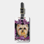 Yorkshire Terrier Bagagelabel (Voorkant verticaal)