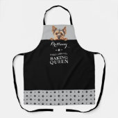 Yorkshire Terrier Bakken Queen Grey Custom Schort (Voorkant)