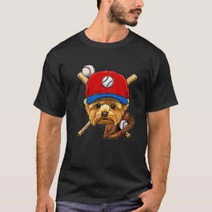 Yorkshire Terrier Baseball Hondenliefhebbers Baseb T-shirt