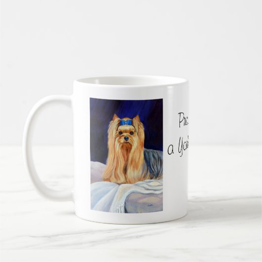 Yorkshire Terrier Bed Mug (Gauche)