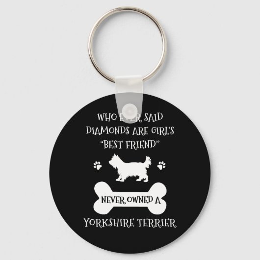 Yorkshire Terrier Best Friend Sleutelhanger (Voorkant)