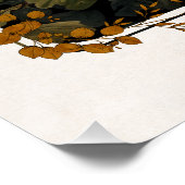 Yorkshire Terrier Bloemen Tapestry Perfect Poster (Hoek)