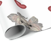 Yorkshire Terrier Bows Hearts Gift Cadeaupapier (Rol Hoek)