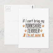 Yorkshire Terrier Briefkaart (Voorkant / Achterkant)