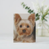 Yorkshire Terrier Briefkaart (Staand voorkant)