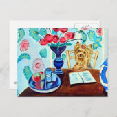 Yorkshire Terrier Briefkaart (Voorkant / Achterkant)