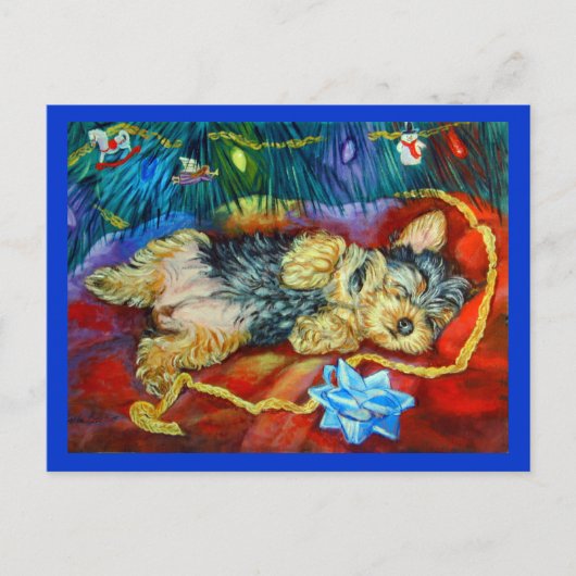 Yorkshire Terrier Briefkaart (Voorkant)