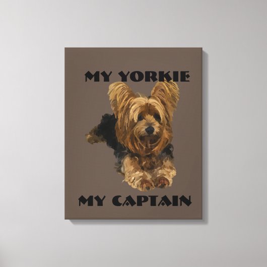 Yorkshire Terrier Canvas Kunst (Voorkant)