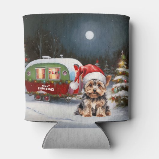 Yorkshire Terrier Caravan Kerstavontuur Blikjeskoeler (Achterkant)