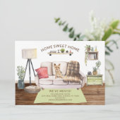 Yorkshire Terrier Chien Moving Faire-part (Debout devant)