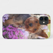 Yorkshire Terrier coque iphone en bois sculpté (Dos (Horizontal))