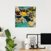Yorkshire Terrier Custom Art Poster (Thuiskantoor)