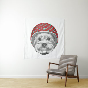 Yorkshire Terrier Dareduivel Wandkleed