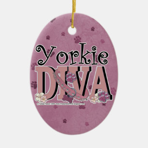 Yorkshire Terrier DIVA Keramisch Ornament
