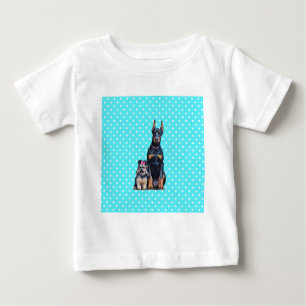 Yorkshire Terrier Doberman Blauwe stippen