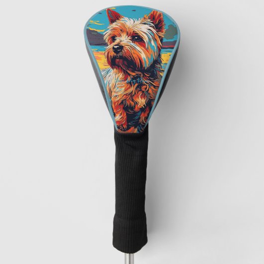 Yorkshire Terrier Dog 001 - Bruno Pokopen Golfheadcover (Voorkant)