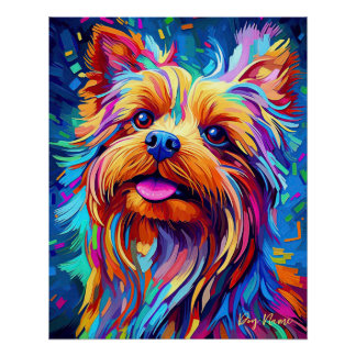 Yorkshire Terrier Dog 001 - Zetton Ziana Perfect Poster