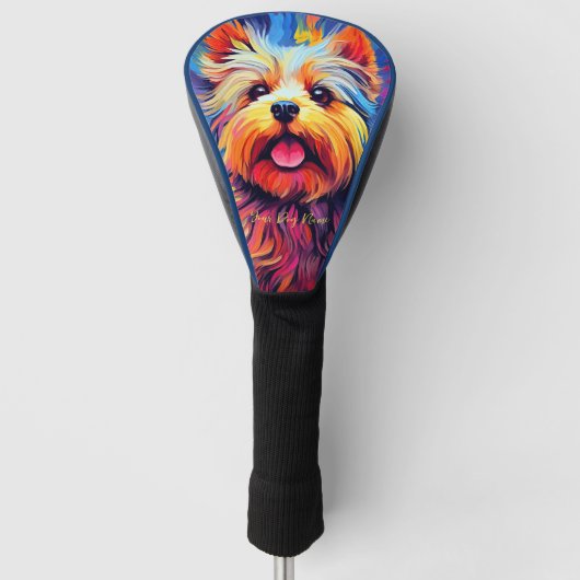 Yorkshire Terrier Dog 003 - Zetton Ziana Golfheadcover (Voorkant)