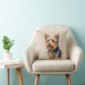 Yorkshire Terrier Dog Art Cushion Kussen (Stoel)