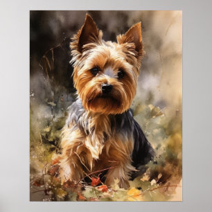 Yorkshire Terrier Dog Art Print Poster