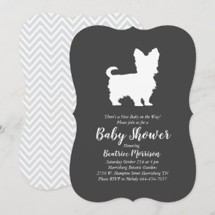 Yorkshire Terrier Dog Baby shower Genderneutraal Kaart