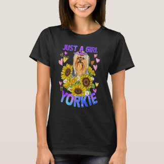 Yorkshire Terrier Dog Cute Puppy Girl Woman T-shirt